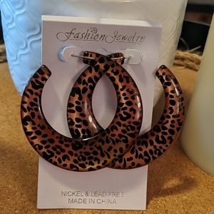 Animal Print Acrylic Earrings